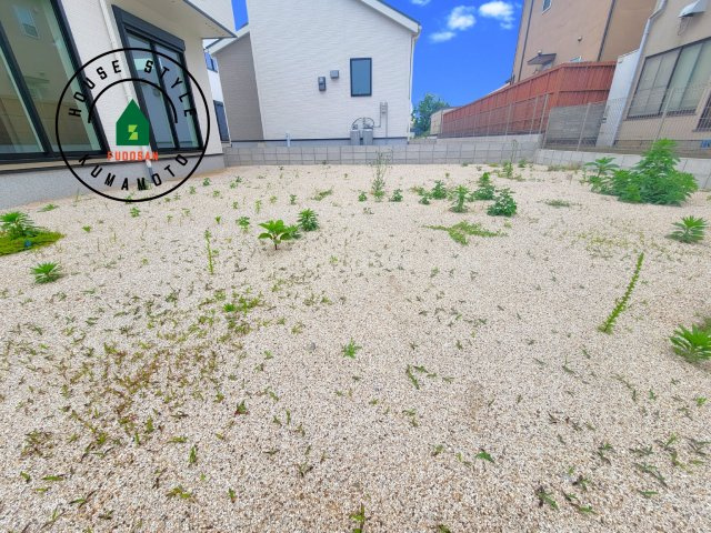 菊池郡大津町大字大津第1-3棟（1号棟）の庭|お庭で自由な時間を過ごせます。