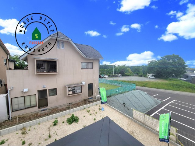 菊池郡大津町大字大津第1-3棟（1号棟）の展望|窓から緑が見える物件も魅力的です。