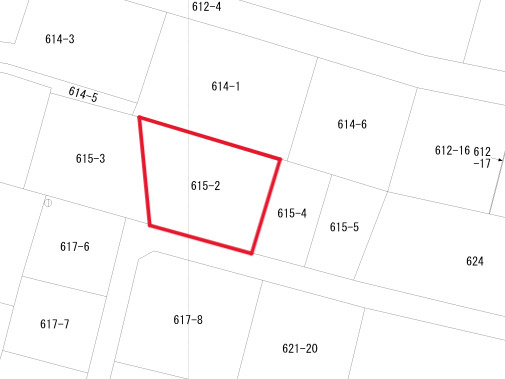 売土地　前橋市小坂子町の区画図