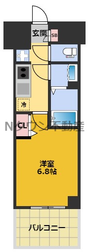 【間取り】 | ディアレイシャス名古屋太閤通Ⅲ | 間取りです。