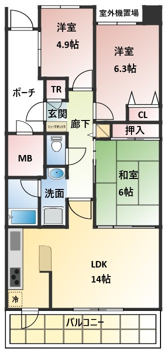 フォレストコートの間取り