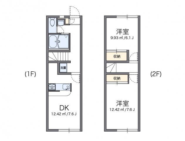 レオパレスエバーグリーンの間取り