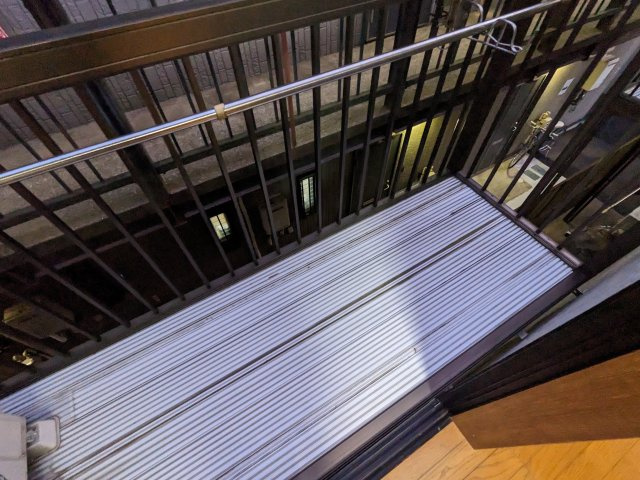 スタジオ北柏のバルコニー