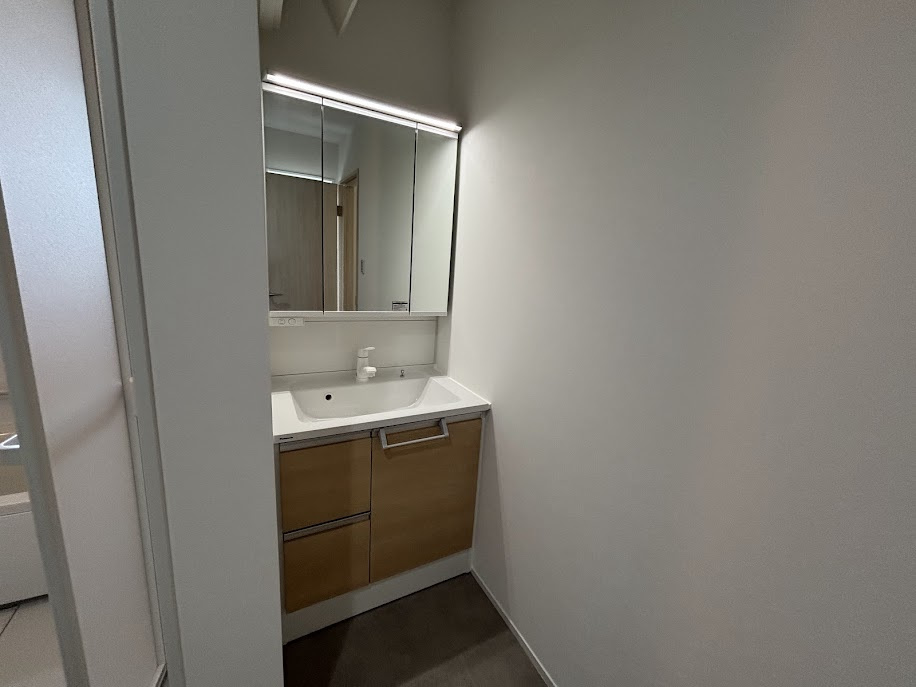 クラハ酒津Ⅲ1号地の独立洗面台