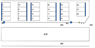 【区画図】 | 的場月極駐車場