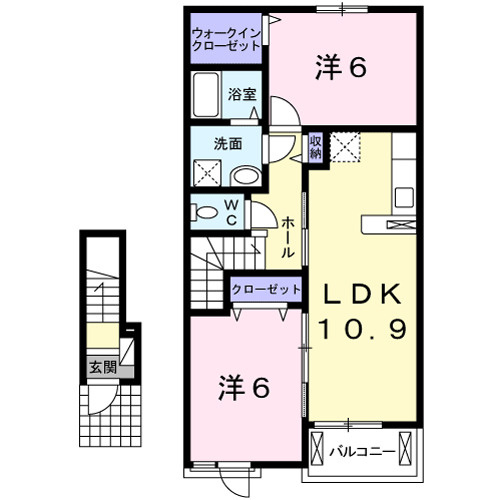 グランデムツミ・Ｎの間取り|使い勝手の良い間取りです♪