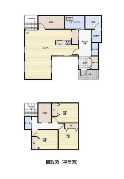 和歌山市中　中古戸建の間取り