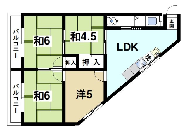 サルベージヤードの間取り|4LDK