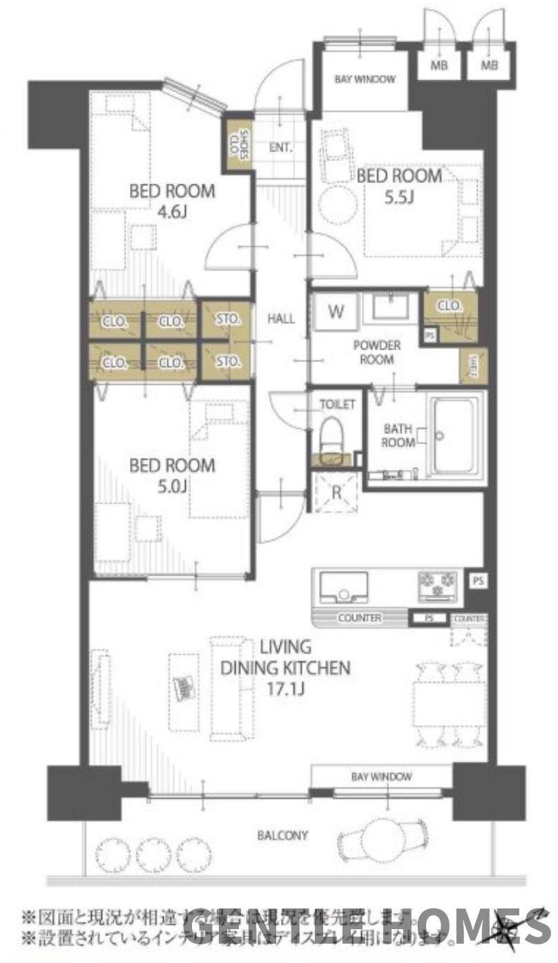 ロワールマンション福間の間取り