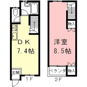 岐阜市柳津町丸野２丁目のアパートの間取り