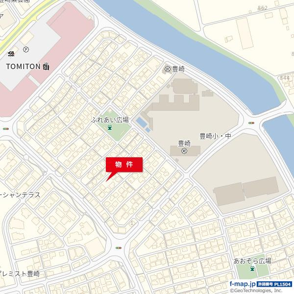 豊崎パーキングの地図