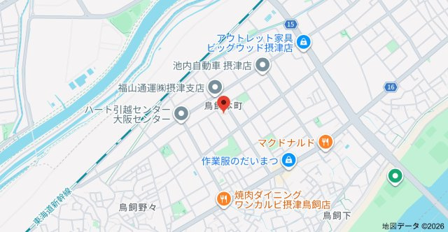 ラポール鳥飼の地図
