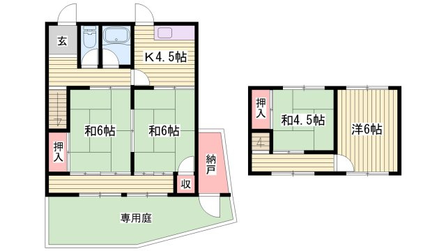 八代一戸建ての間取り