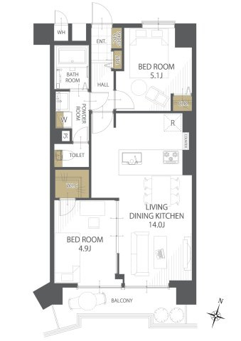 【間取り】豊島園パークマンション 