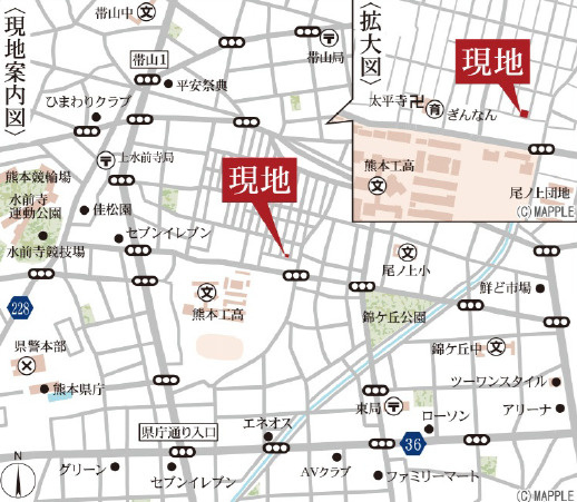 リーブルガーデン／東区京塚本町第四／１号棟の地図