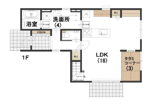 宮場町MJプラザB棟の間取り|1階間取り