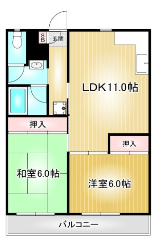 関谷ハイツ｜名古屋市の賃貸ならMy賃貸の間取り|関谷ハイツ