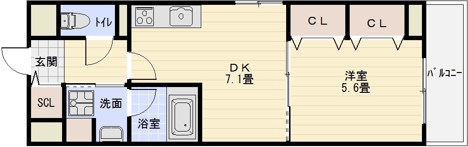 ハイムかずやの間取り