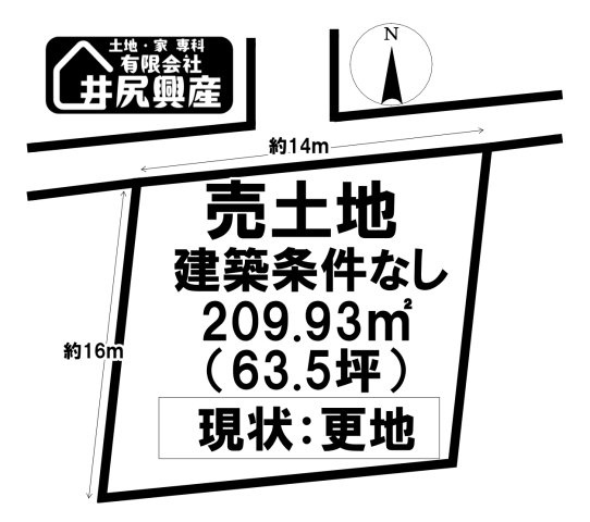 和歌山市紀三井寺　売土地の土地図