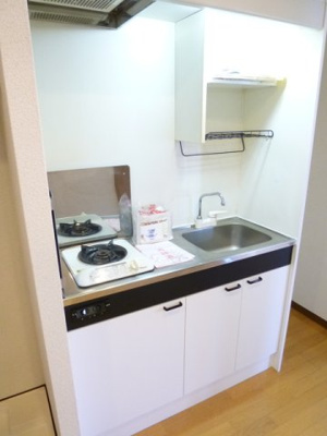ガスコンロ１口設置済のキッチン