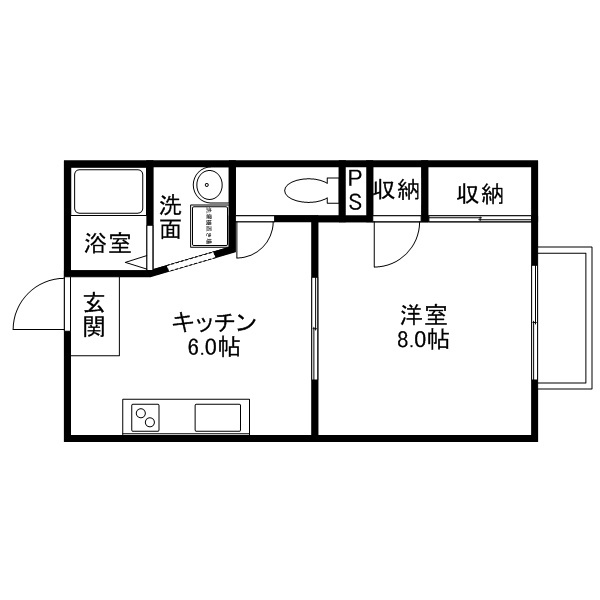 ドミール窪の間取り