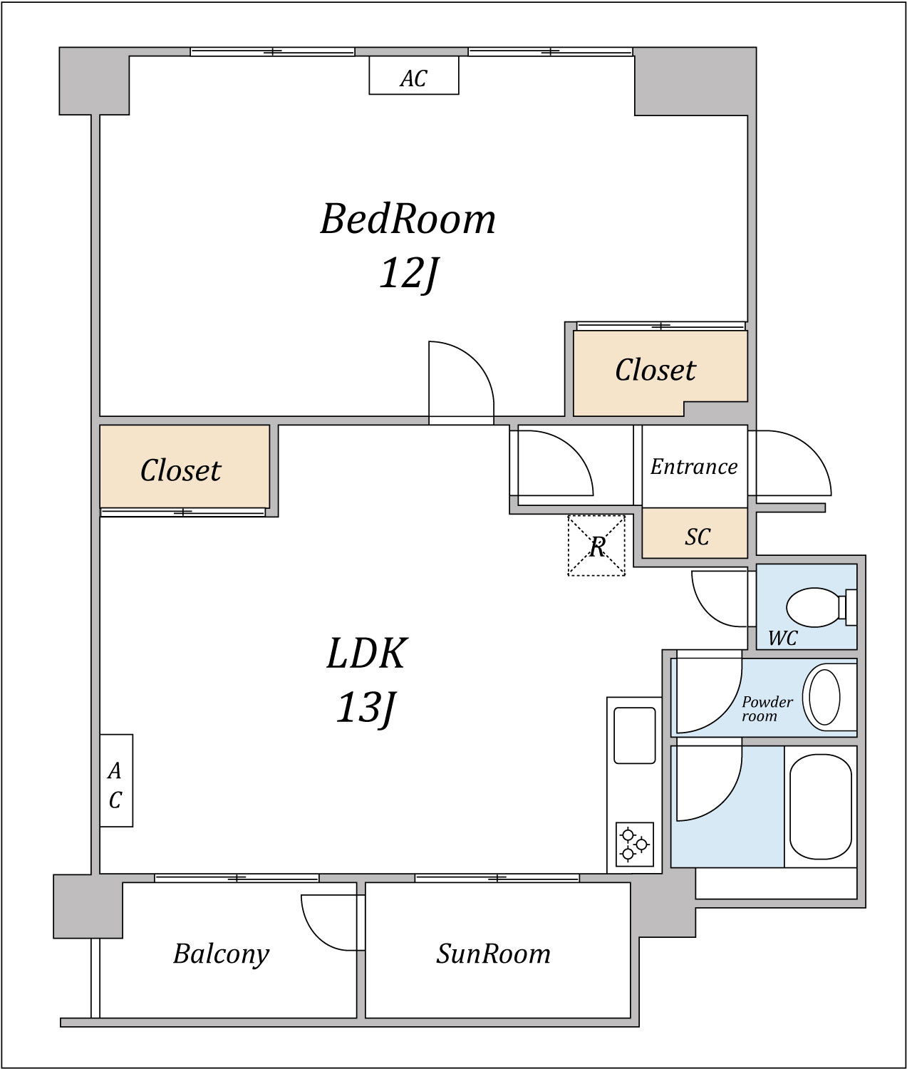 丸の内ハイツの間取り