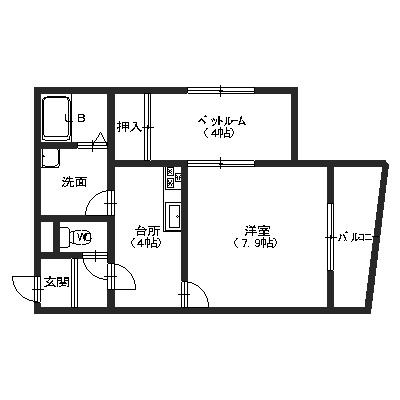 アコスハイムの間取り