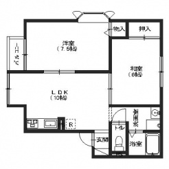 ハイカムール耕納の間取り