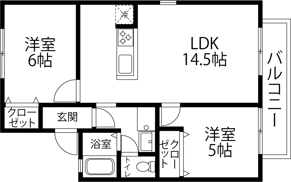 シンシア泉野の間取り
