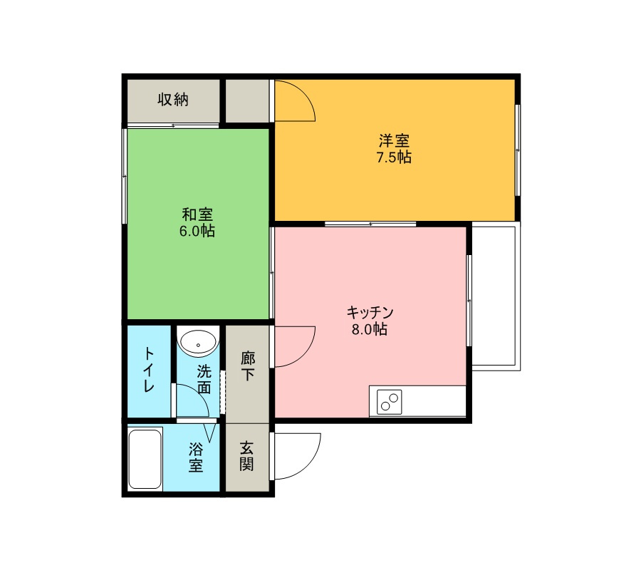 ガーデン花椿の間取り