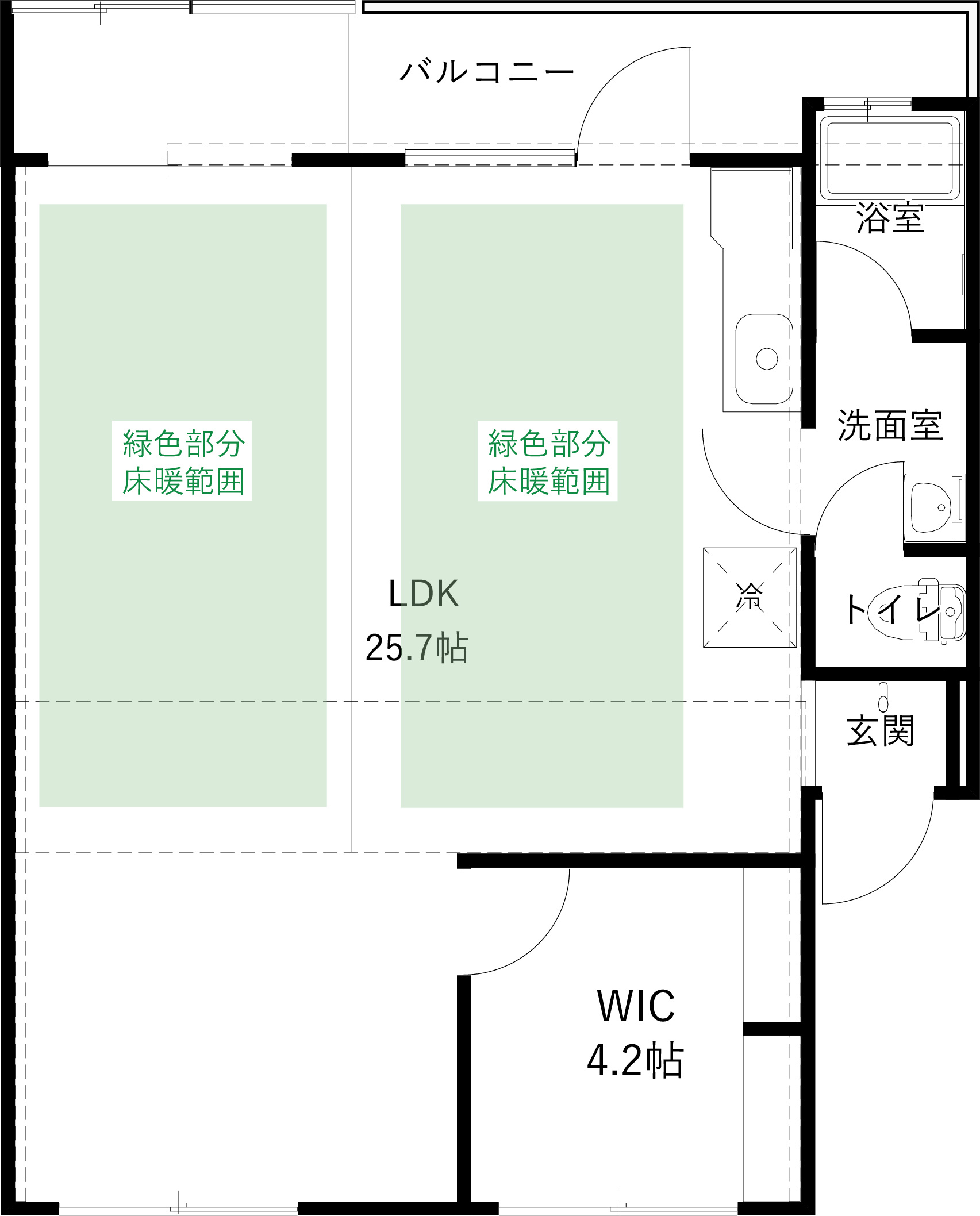 CONTENTO SOUTHの間取り