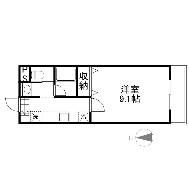 英町グランデの間取り