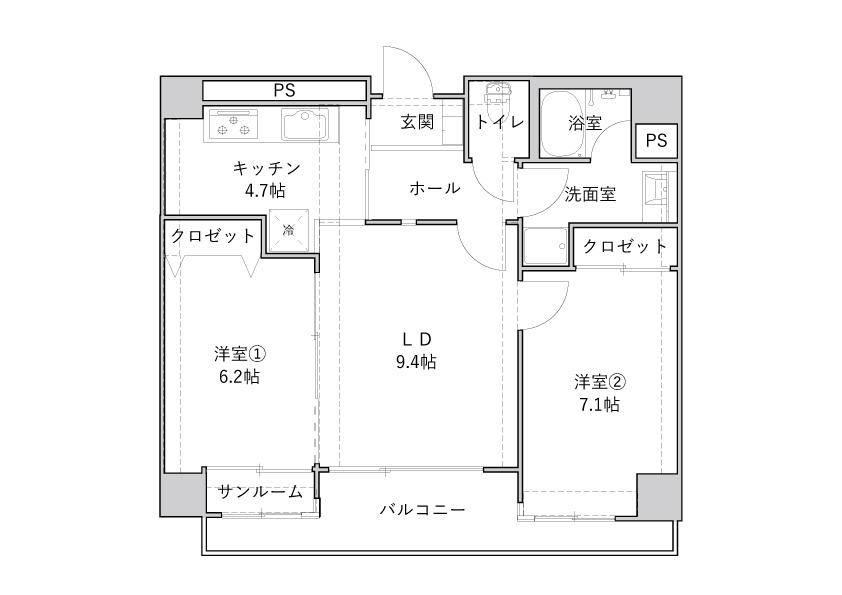 プラバ26の間取り
