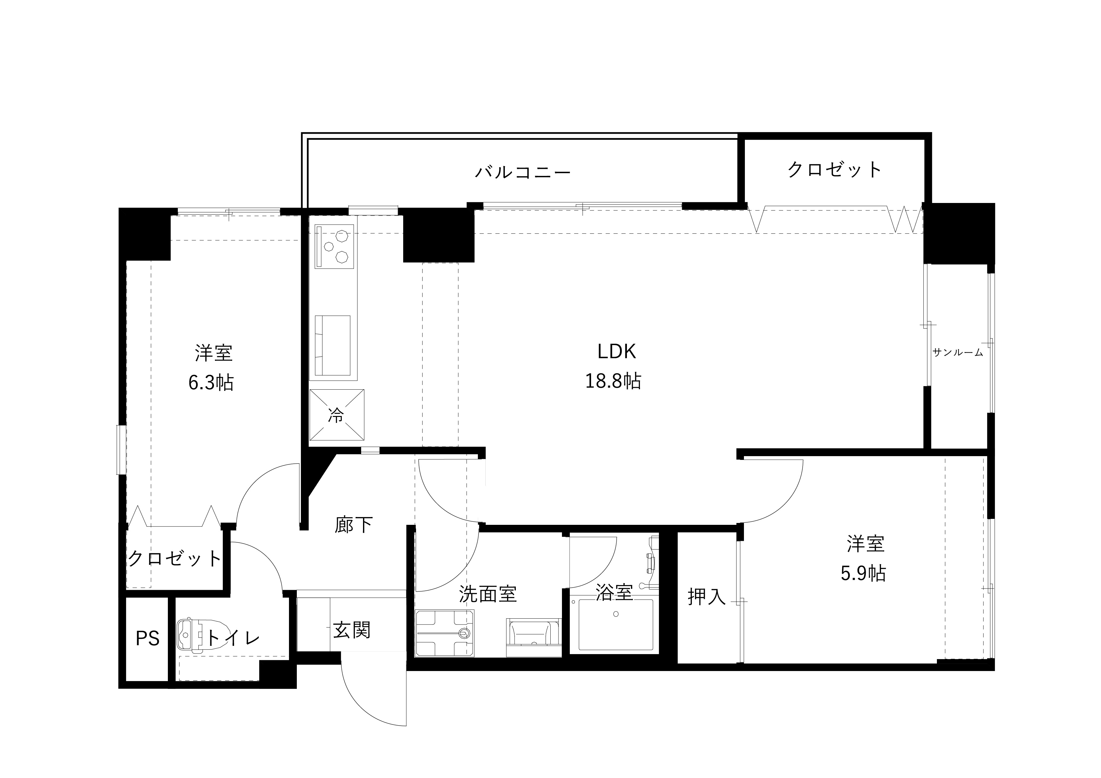 プラバ26の間取り