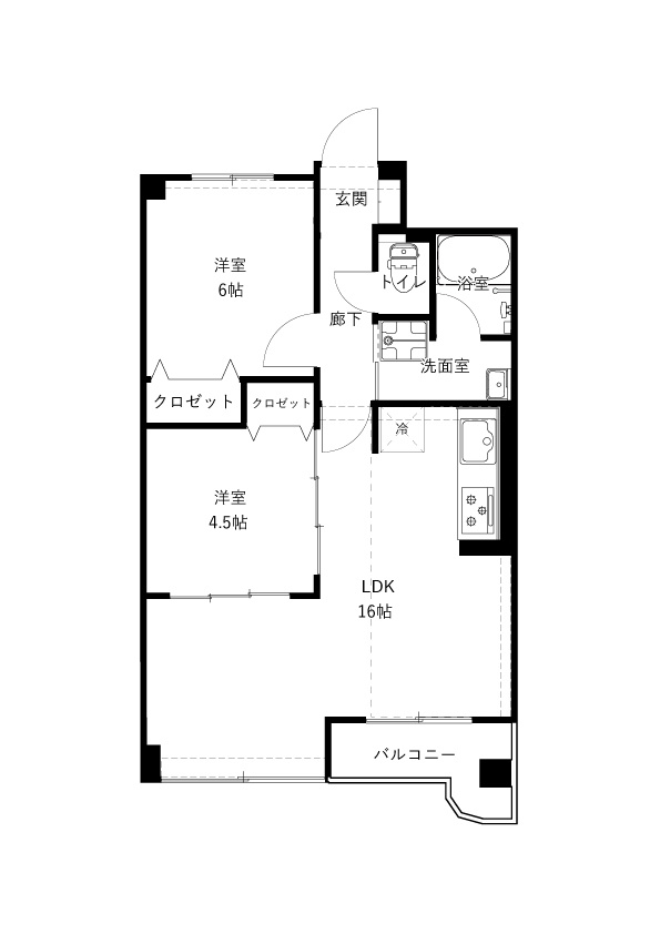 四季の街 ドゥ・モンターニュ虹の間取り
