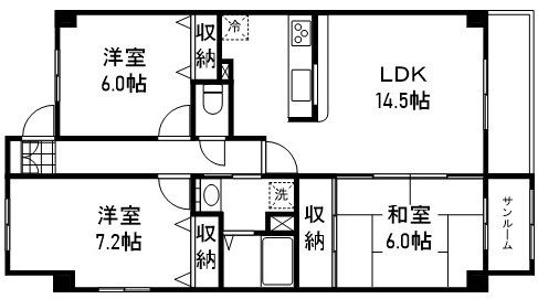 クレアール2000の間取り