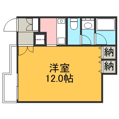 メゾン・ド・エクレール十三間町の間取り