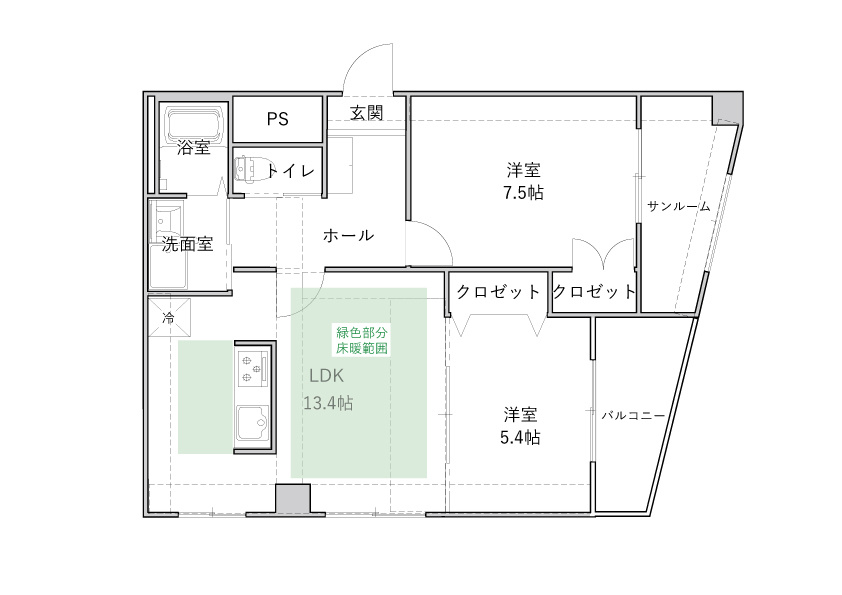 Grand Hills長土塀の間取り