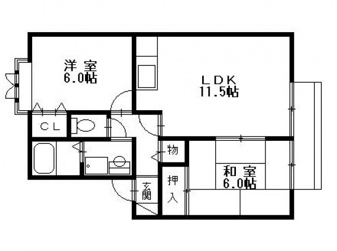 シャトーHの間取り