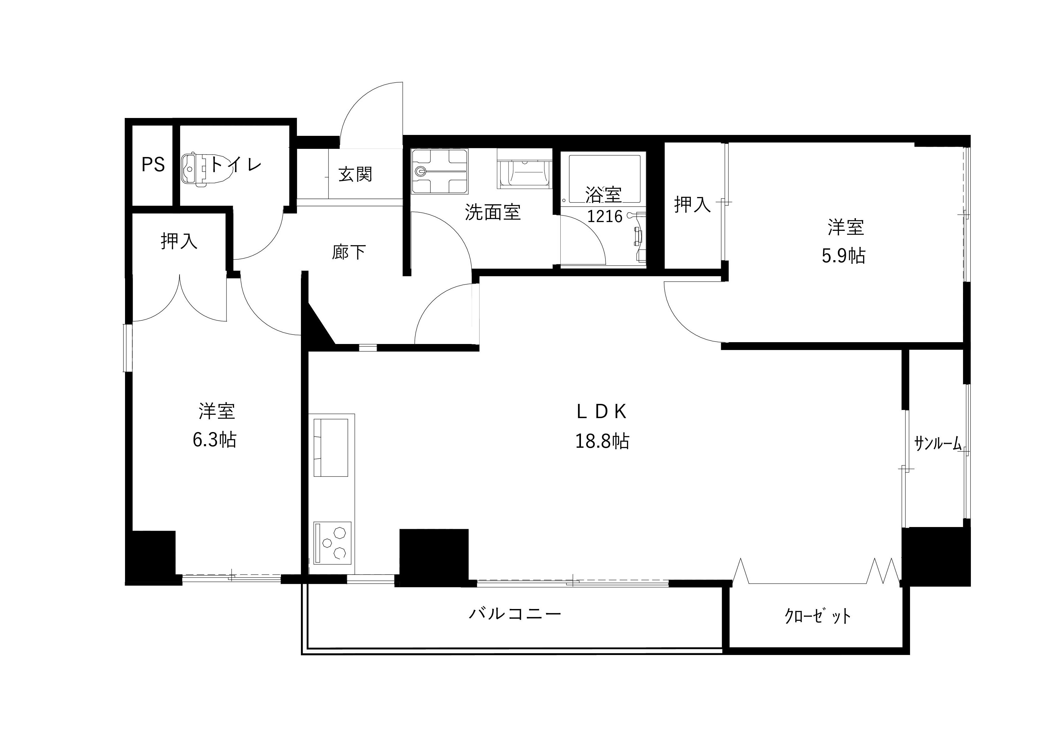 プラバ26の間取り