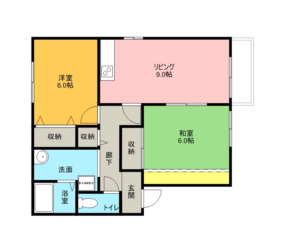 セジュールカルティエⅢの間取り