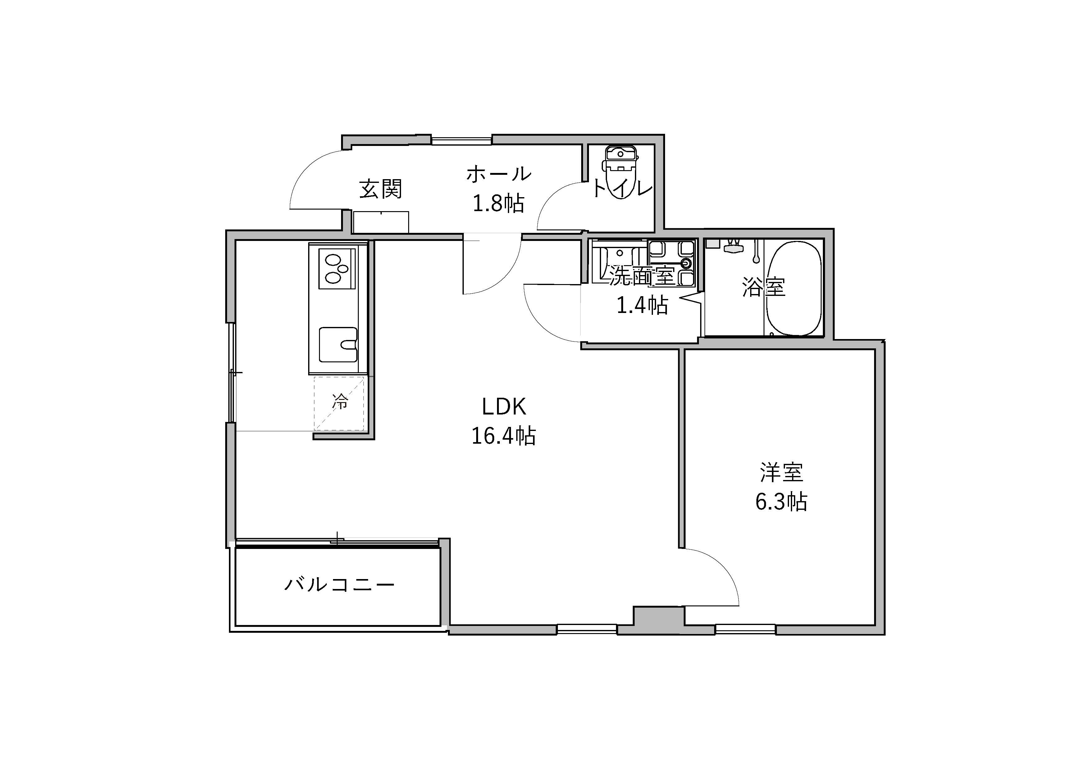 イマージュマンションの間取り