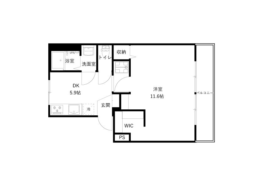 ファミール三池の間取り