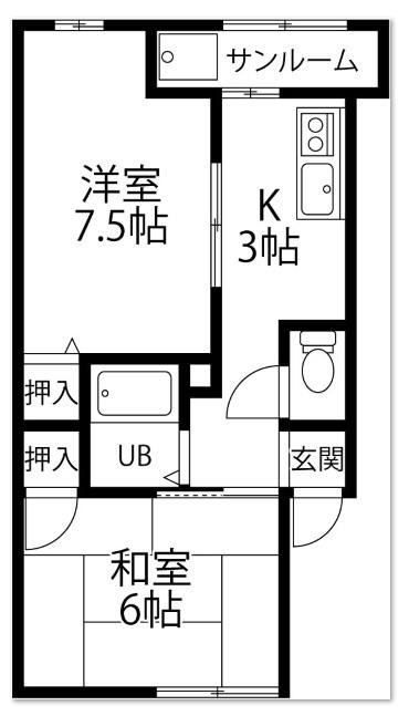 BequemⅠの間取り