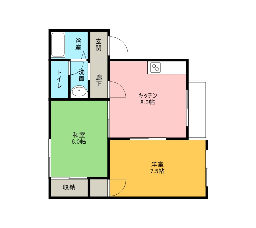 ガーデン花椿の間取り