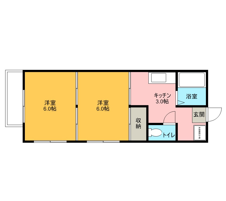 プレジールYAHAGIの間取り