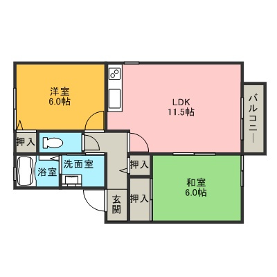 シャルマン高千穂の間取り