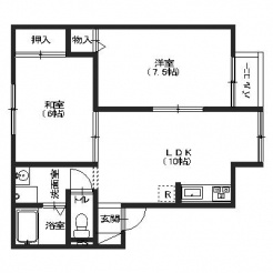 ハイカムール耕納の間取り