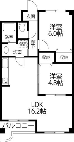 四季の街 ドゥ・モンターニュ虹の間取り