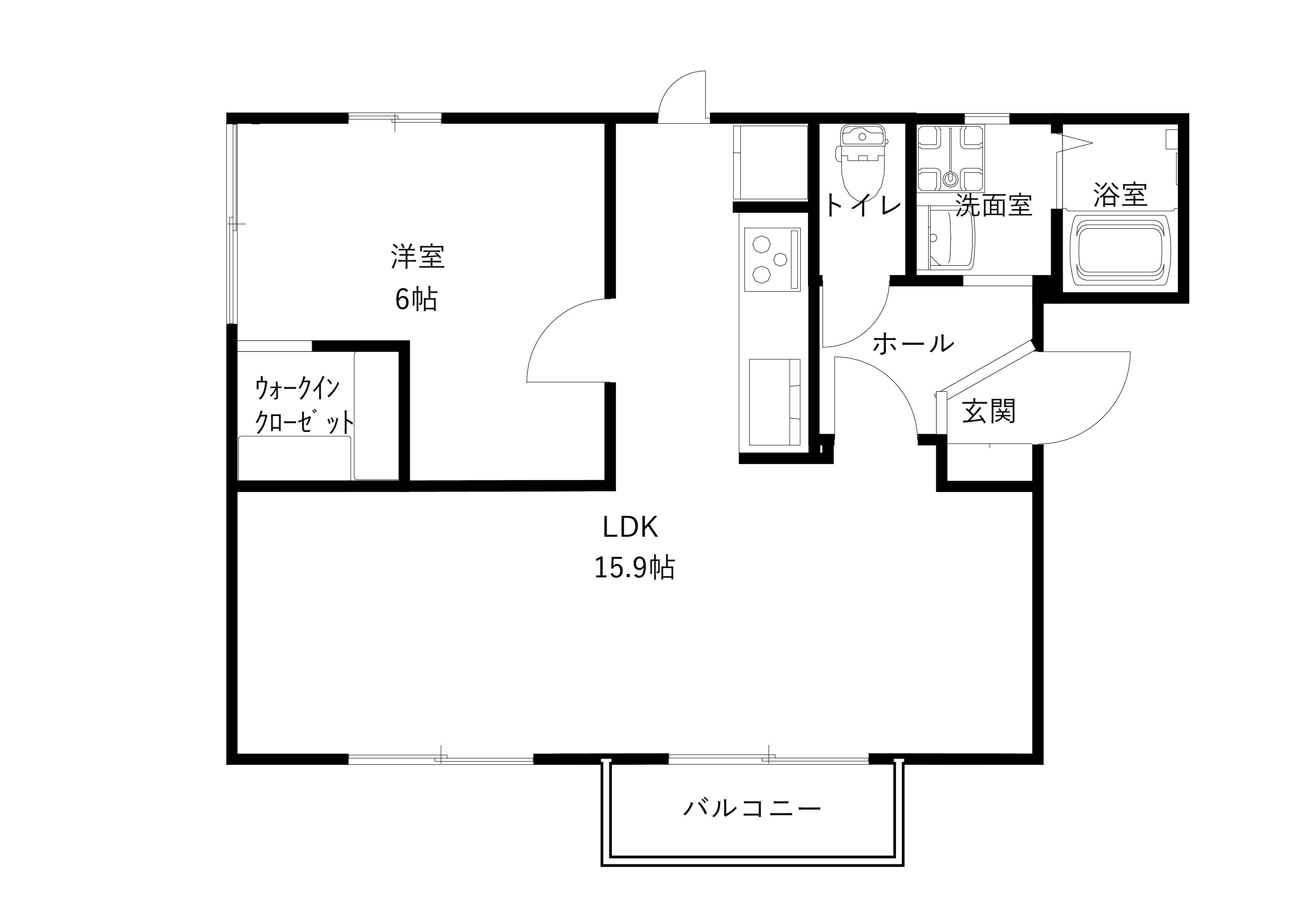 フレグランス弥生Aの間取り